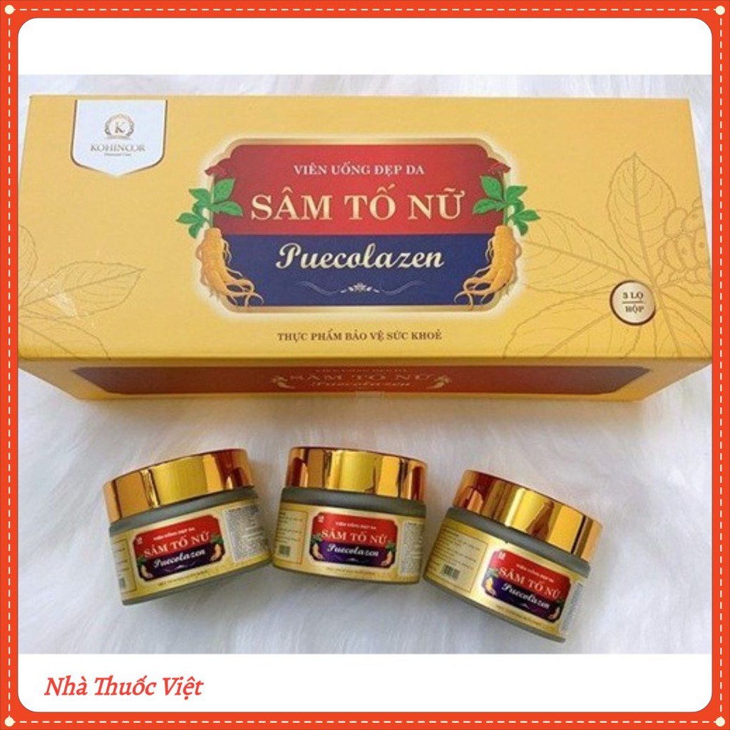 Sâm Tố Nữ Puecolazen kohinoor Cam Kết Hàng Chính Hãng
