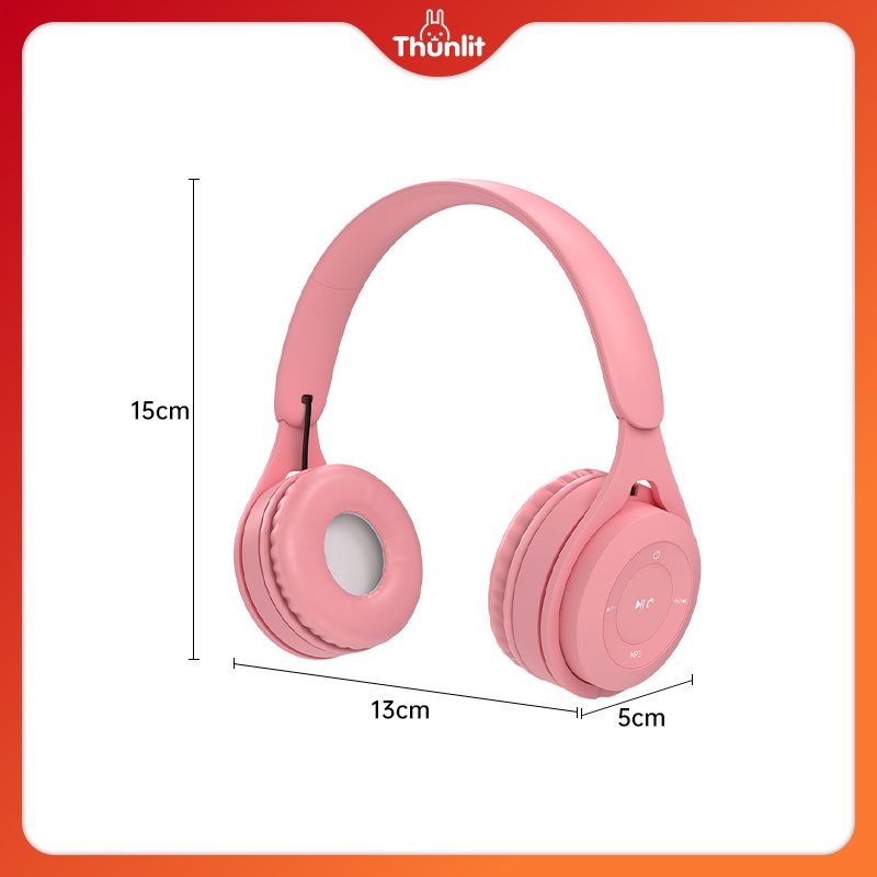 Tai nghe Thunlit kết nối Bluetooth màu macaron