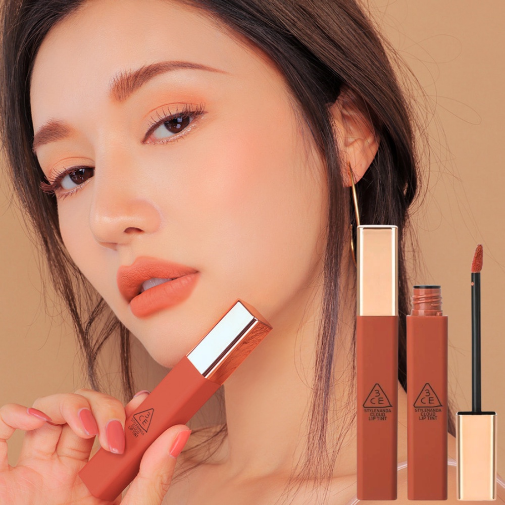 [Chính hãng] Son kem lì 3CE Cloud Lip Tint trang điểm môi mịn nhẹ như nhung (4g)