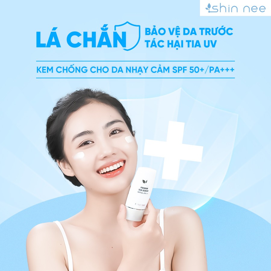 Kem chống nắng, phục hồi da sau đi nắng Shin Nee Premium SPF50+ 50ml