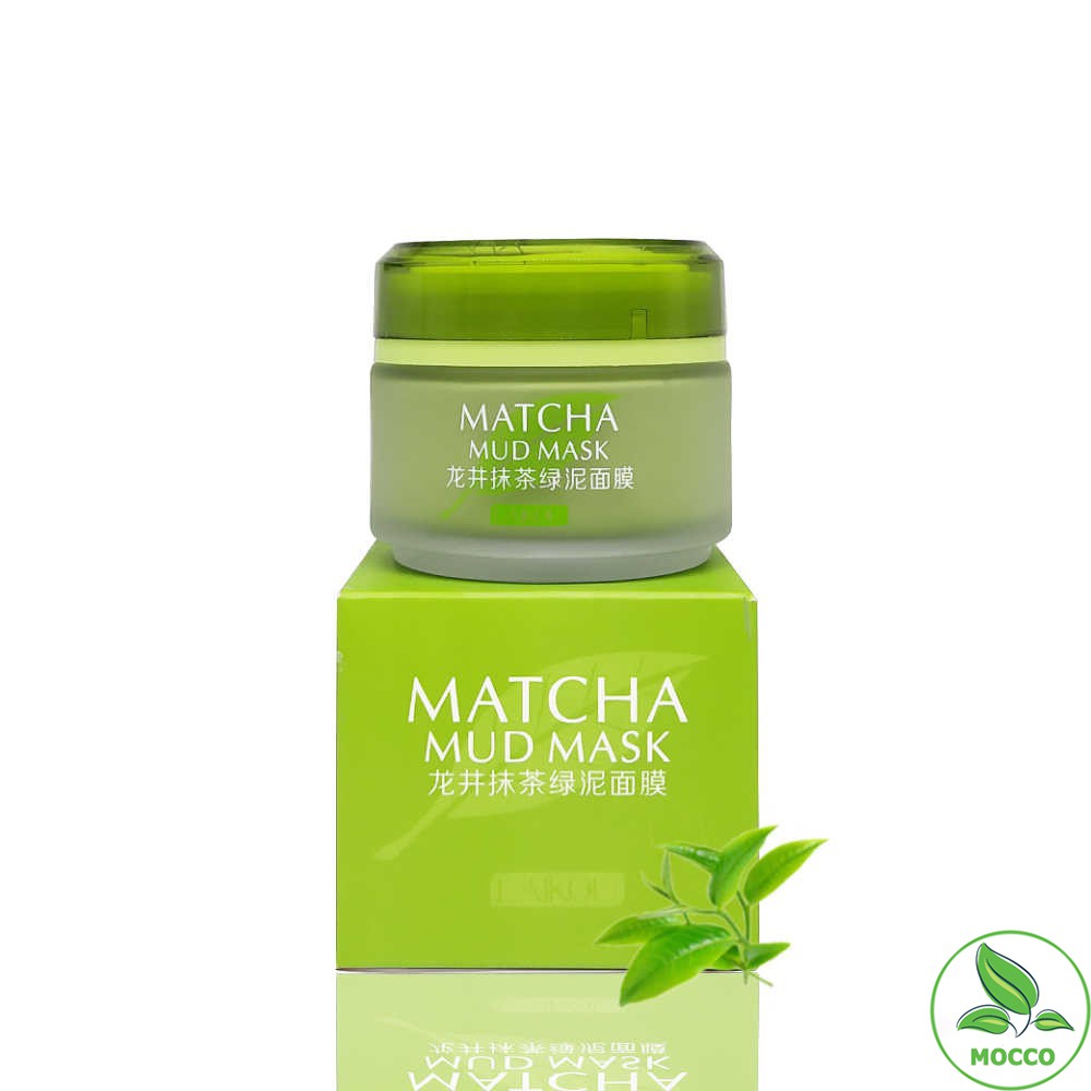 Mặt Nạ Bùn Trà Xanh Laikou Matcha Mud Mask 5 Tác Dụng 85g