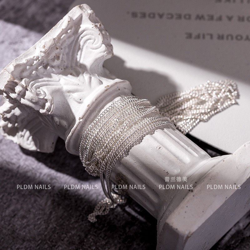 Xích nail bạc,đen ,vàng gắn trang trí móng tay