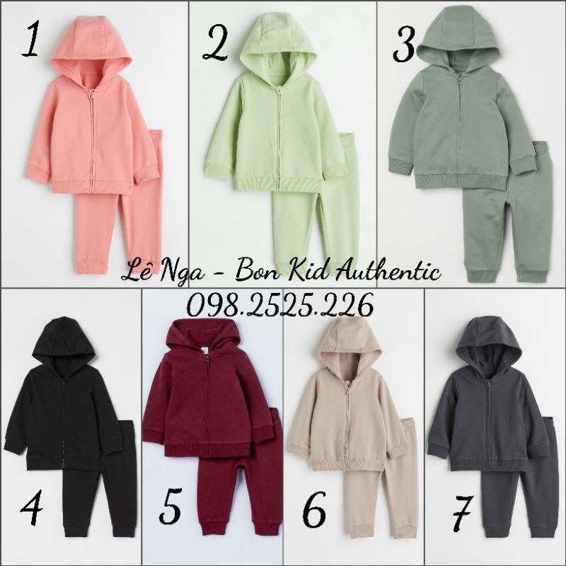 [FORM TO] Set nỉ bông mũ HM US/JP chính hãng từ 6-9m đến 3-4y