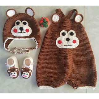 Set đồ yếm len cho bé trai và bé gái