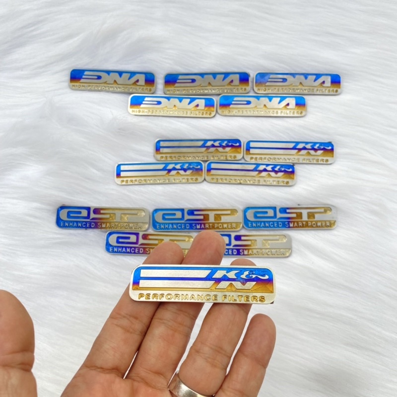Tem Logo Titan Esp,Kn,Dna Dán Ốp Pô E Các Dòng Xe Tay Ga