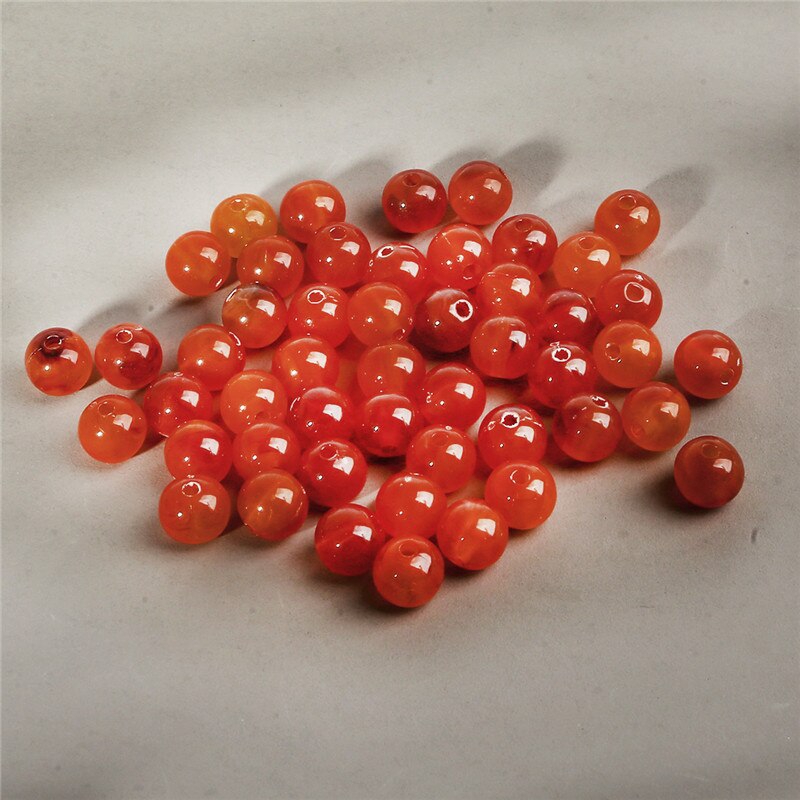 Hạt acrylic tròn 6mm 8mm 10mm 19 màu dành cho làm trang sức thời trang DIY