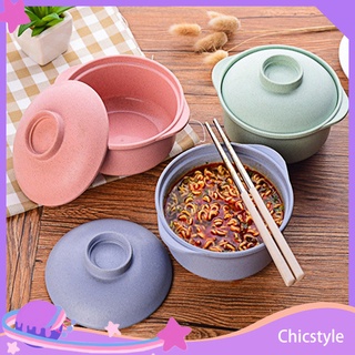 Bát ăn mì có nắp đậy bằng nhựa chống mòn tiện lợi