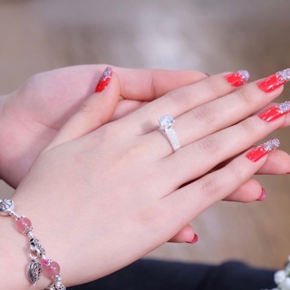 Nhẫn bạc nữ dày dặn