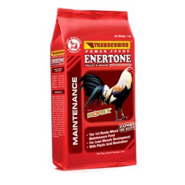 CÁM ĐỎ ENTERTONE CHO CHIẾN KÊ_GÓI: 1KG THƯƠNG HIỆU: THUNDERBIRD