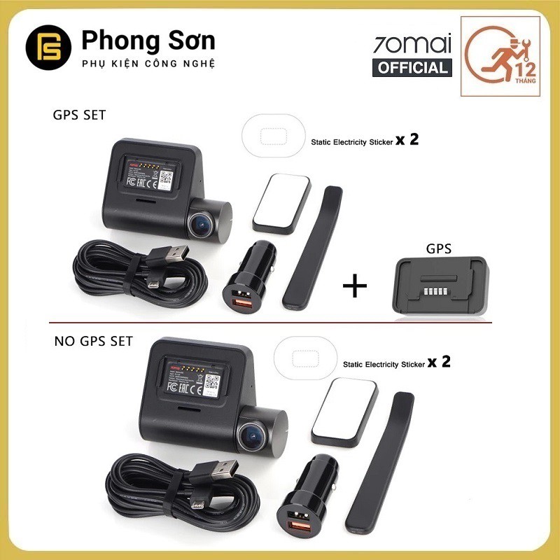 Camera hành trình Xiaomi 70mai Dash Camera Pro + Kèm 64GB A1 Lexar + Module GPS