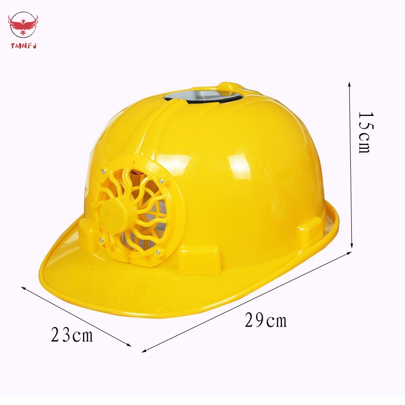 Mũ Bảo Hiểm Có Quạt Thông Hơi Cứng Dùng Năng Lượng Mặt Trời An Toàn