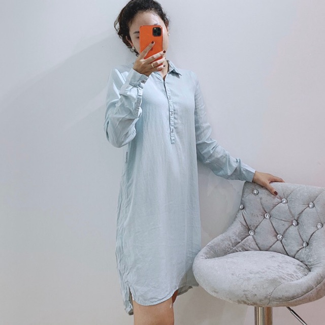 Đầm sơ mi denim F21