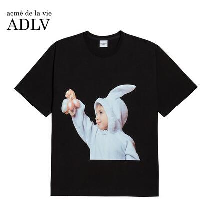 Áo Thun Cotton Tay Ngắn In Hình Thỏ Trắng Ngộ Nghĩnh Cho Nam Và Nữ