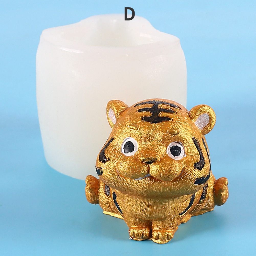 Khuôn Silicon Làm Kẹo Đường / Sô Cô La Hình Chú Hổ Dễ Thương