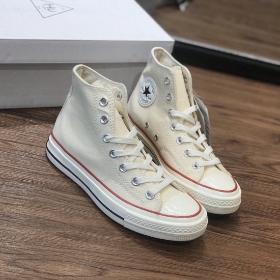Giày 𝐂𝐎𝐍𝐕𝐄𝐑𝐒𝐄 1970s cổ cao màu trắng kem - Giày sneaker thể thao nam nữ cao cấp