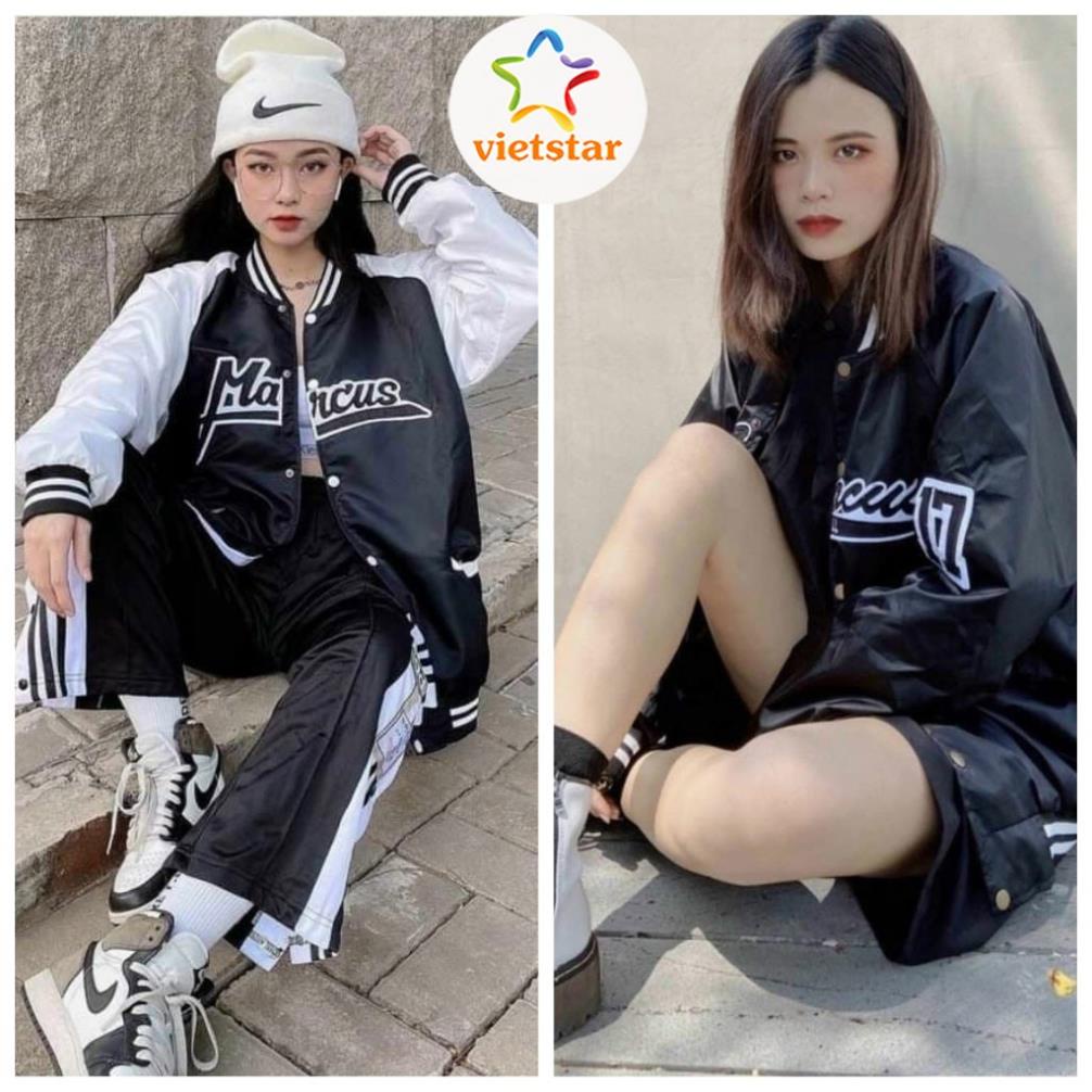 SALE Áo khoác dù bomber MAR.CUS áo bomber bóng chày unisex nam nữ - VIETSTAR