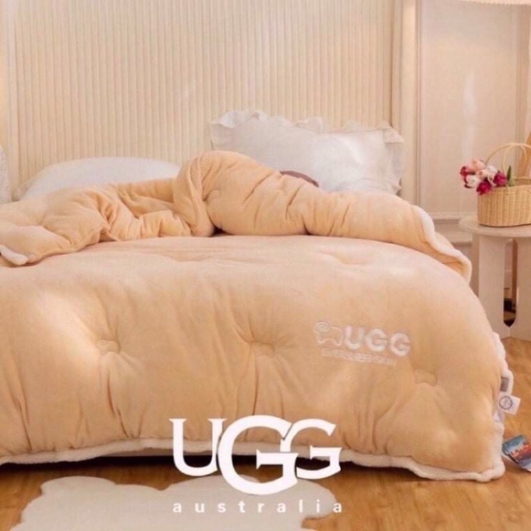 ( nhập khẩu nguyên chiếc)chăn đông.chăn lông cừu UGG đại hang 4kg .2mx2m3