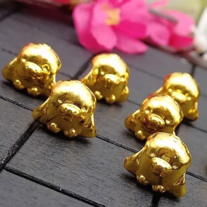 TTVDV45 Gà con mạ vàng tĩnh điện size 12*10mm 10 cái/bịch