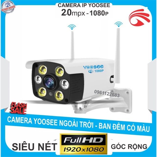 Camera giám sát YOOSEE ngoài trời siêu nét.Soi ban đêm có màu