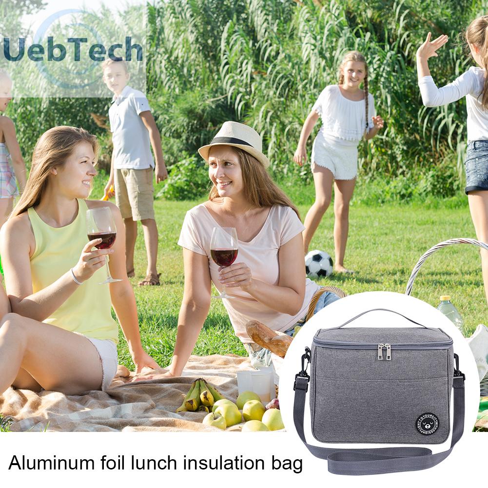 Uebtech Portable Lunch Insulation Bag Waterproof Food Cooler Ice Pack Thermal Bags