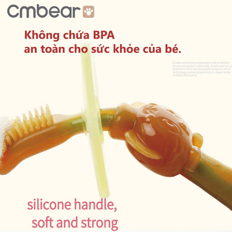 Bàn Chải Tập Đánh Răng Silicon CMBEAR Cho Bé - CMB16