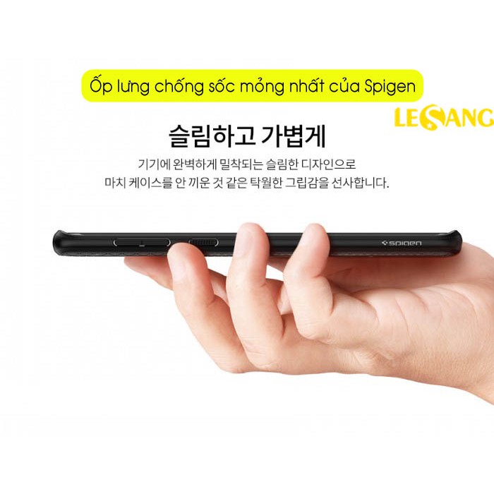 Ốp lưng Galaxy Note 8 / Note 9 Spigen Liquid Air Armor, (Màu Đen) - Hàng Chính Hãng