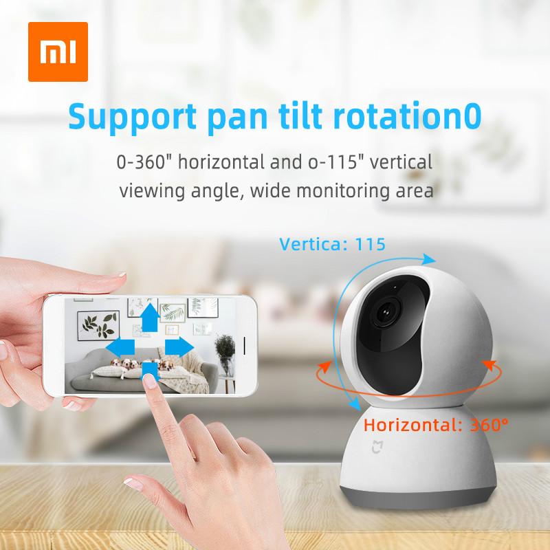 ANDROID Camera Ip Wifi Thông Minh Xiaomi Mi Mijia Youpin 1080p Xoay 360 Độ Kèm Bộ Phụ Kiện