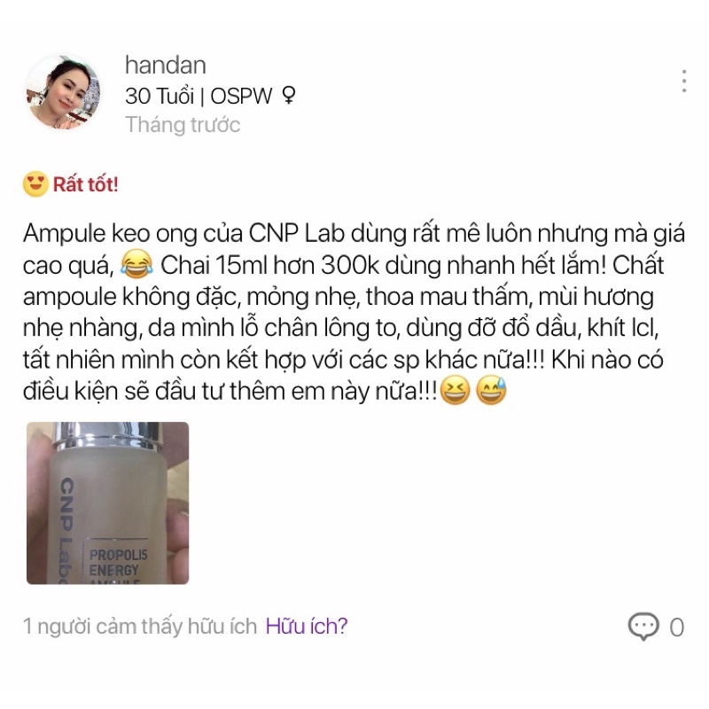 Tinh chất keo ong tái tạo da CNP Propolis Energy Ampule