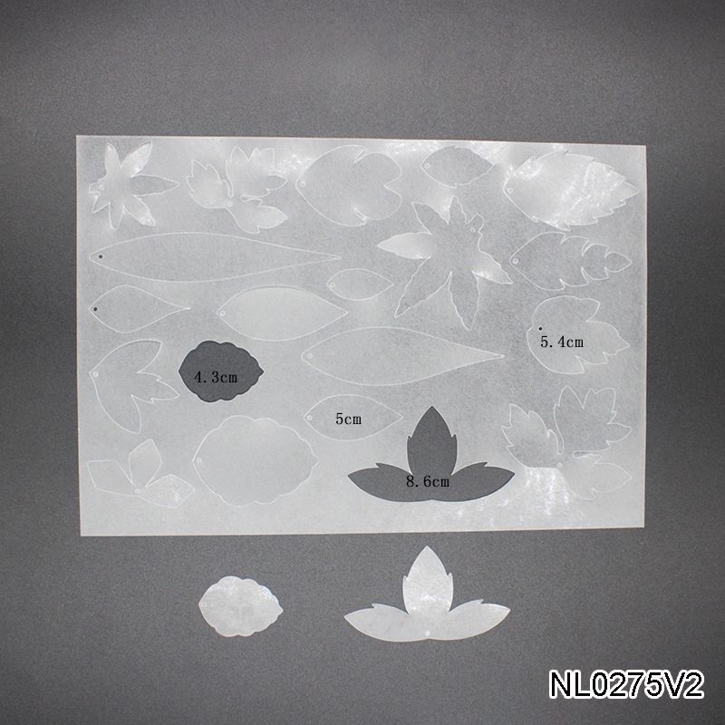 Lá cây nhựa co nhiệt plastic shrink cắt sẵn làm thủ công handmade diy