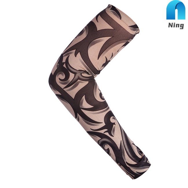 Bộ 6 Găng Tay Chống Tia Uv Họa Tiết Xăm Hình Sáng Tạo Dành Cho Hoạt Động Thể Thao Ngoài Trời