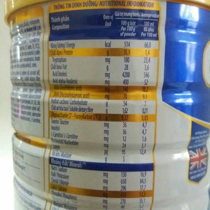 Sữa Vinamilk Optimum Gold HMO step 4-900g cho bé 2-6 tuổi