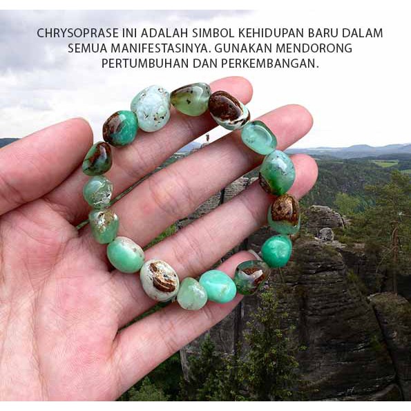 Vòng Tay Đính Đá Chrysoprase (gbp285)