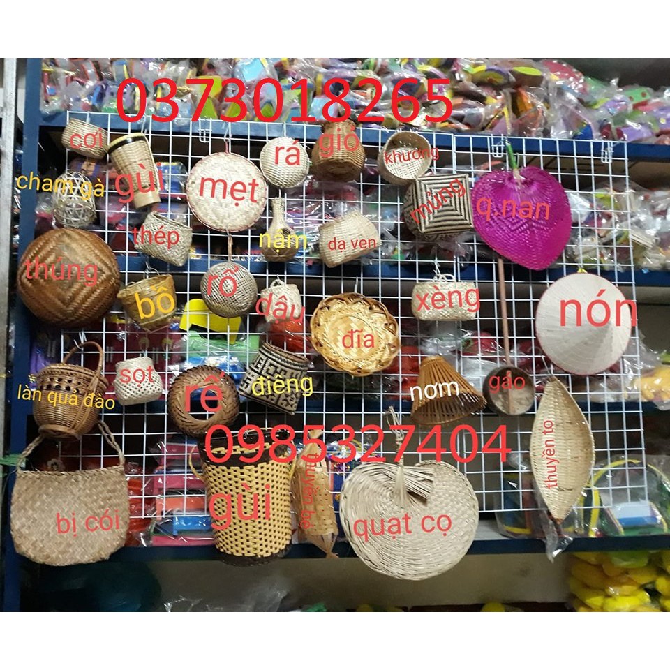 trang trí góc chợ quê mầm non