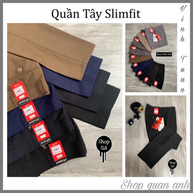 [Flash Sale] Quần Tây Nam - Quần Âu Nam - Vĩnh Tuấn - Mã:8555 - Dáng Công Sở Ống Côn | BigBuy360 - bigbuy360.vn