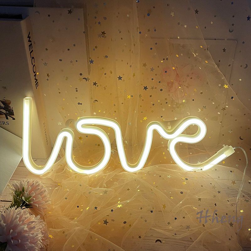 Đèn LED neon chữ LOVE trang trí sinh nhật cầu hôn, đèn decor phòng siêu bền đẹp - Kemshop K73