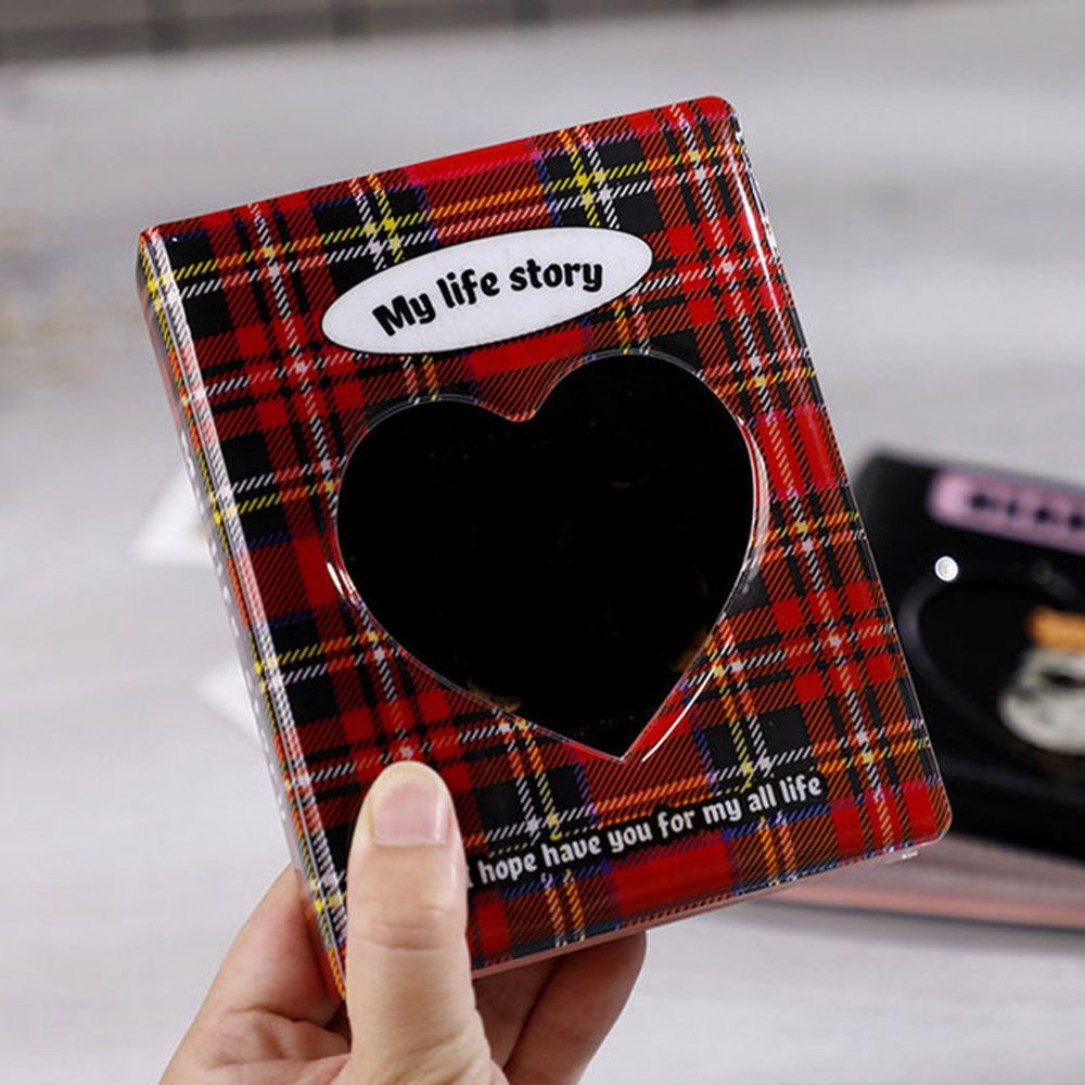Album đựng thẻ ảnh sưu tầm Kpop mini họa tiết trái tim