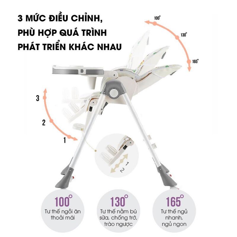 Ghế ăn cao cấp Mastela 1015