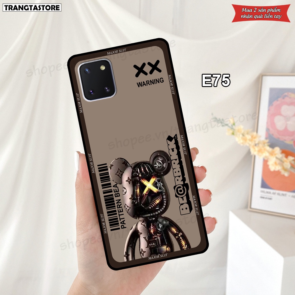 Ốp lưng Samsung Note 10 Lite - S10 Lite in hình gấu Bearbrick,Metal Style,Doremon siêu dễ thương chất lượng
