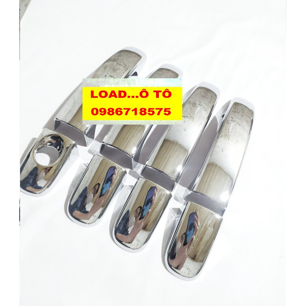 Ốp tay nắm,hõm cửa Xe  Ford Ranger 2022-2016 Nhựa ABS Mạ Crom Sáng Bóng