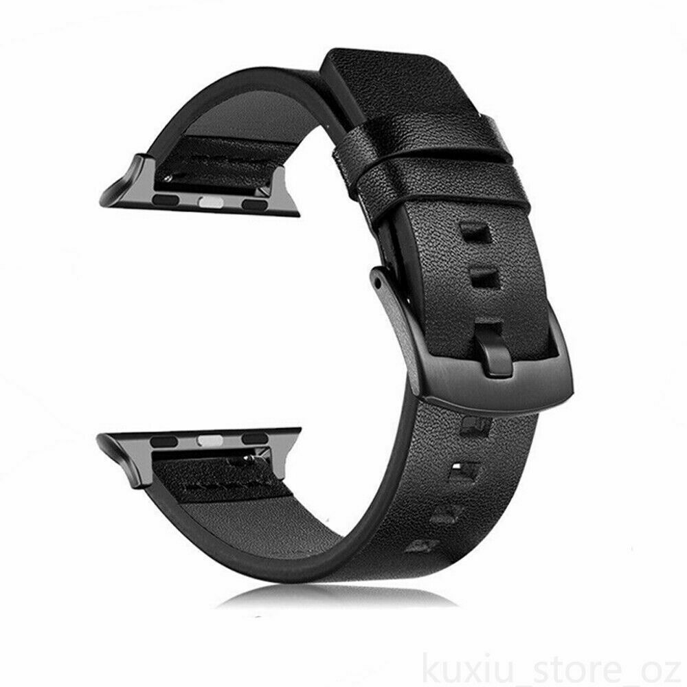 Dây đeo bằng da thật 40 / 44mm thích hợp cho đồng hồ Apple Watch Series 6 5 4 3 Se