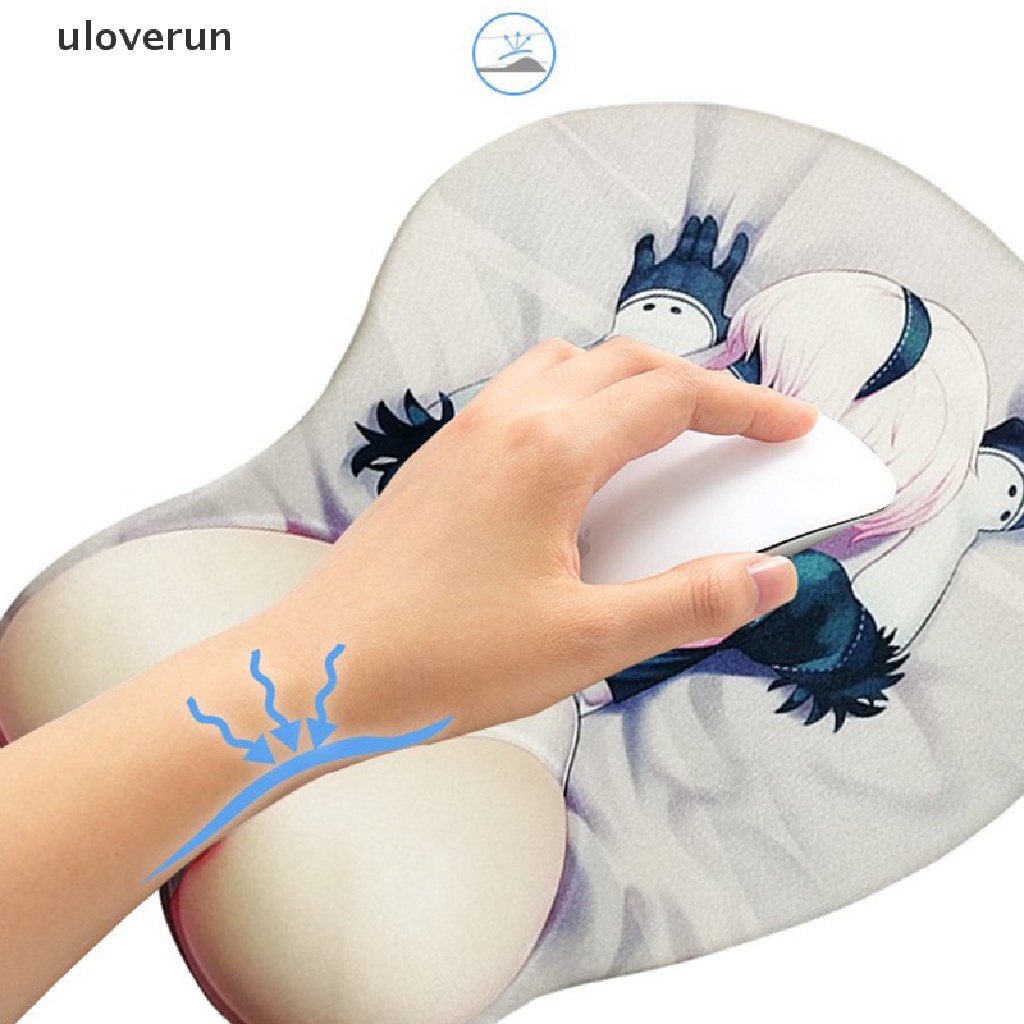 Đệm Lót Chuột Mềm Chống Trượt Hình Anime 3D Xinh Xắn