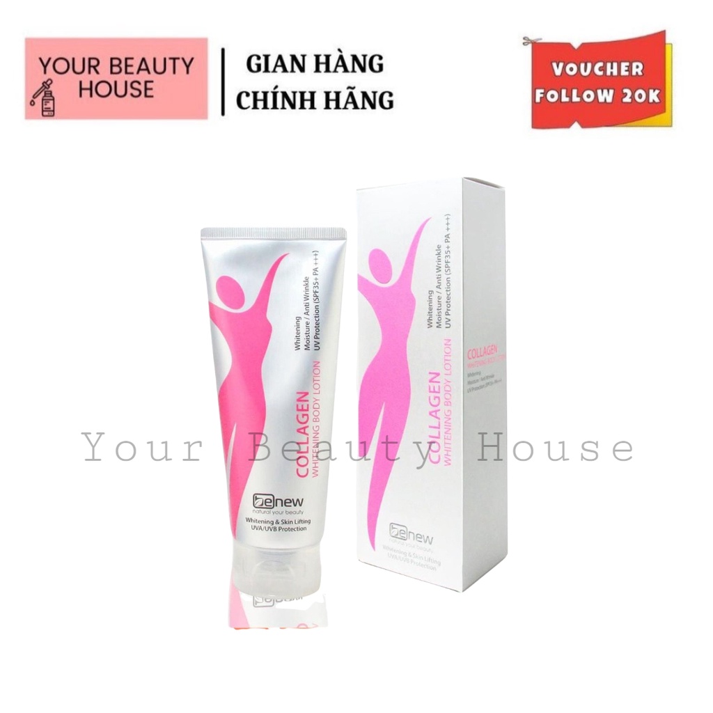 [Benew] Kem Dưỡng Thể Trắng Da Collagen Whitening Body Lotion