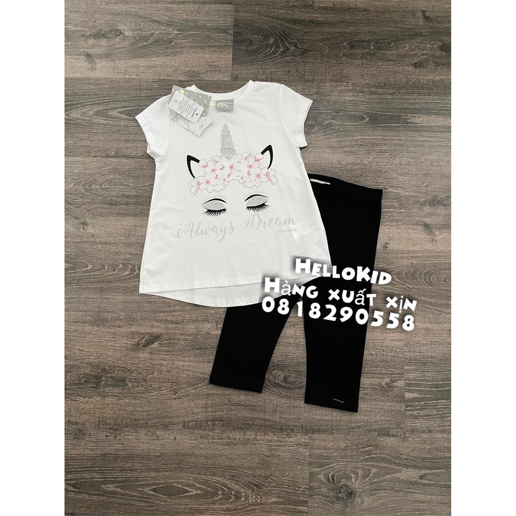 B289 - Bộ ngựa pony quần lửng bé gái