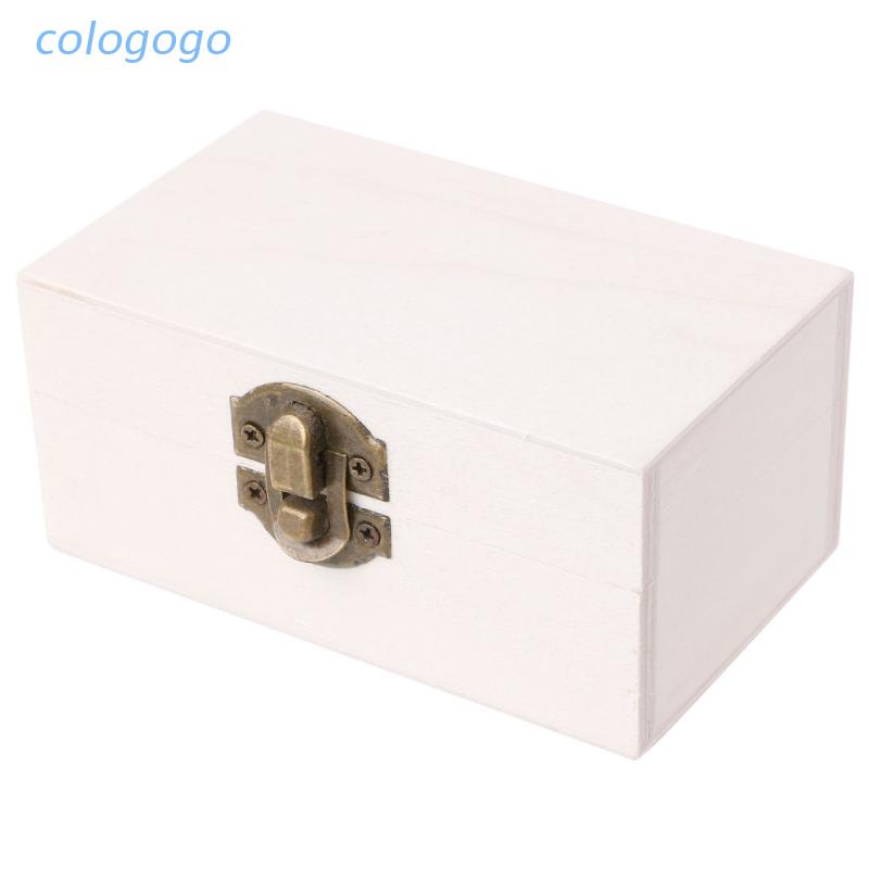 Hộp Gỗ Đựng Đồ Trang Điểm / Trang Sức Có Khóa Tiện Dụng Ốp