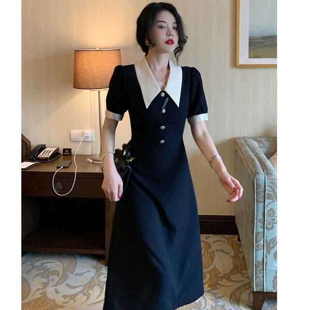 Đầm Cổ Búp Bê Phong Cách Retro Pháp Size Lớn mm200 Jin