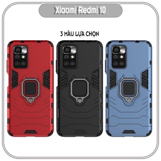 Ốp lưng cho Xiaomi Redmi 10 iRON MAN IRING Nhựa PC cứng viền dẻo chống sốc
