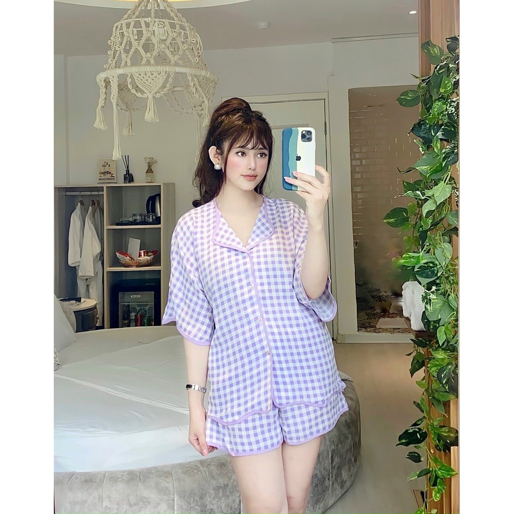 Bộ lụa satin mango đùi cao cấp | BigBuy360 - bigbuy360.vn