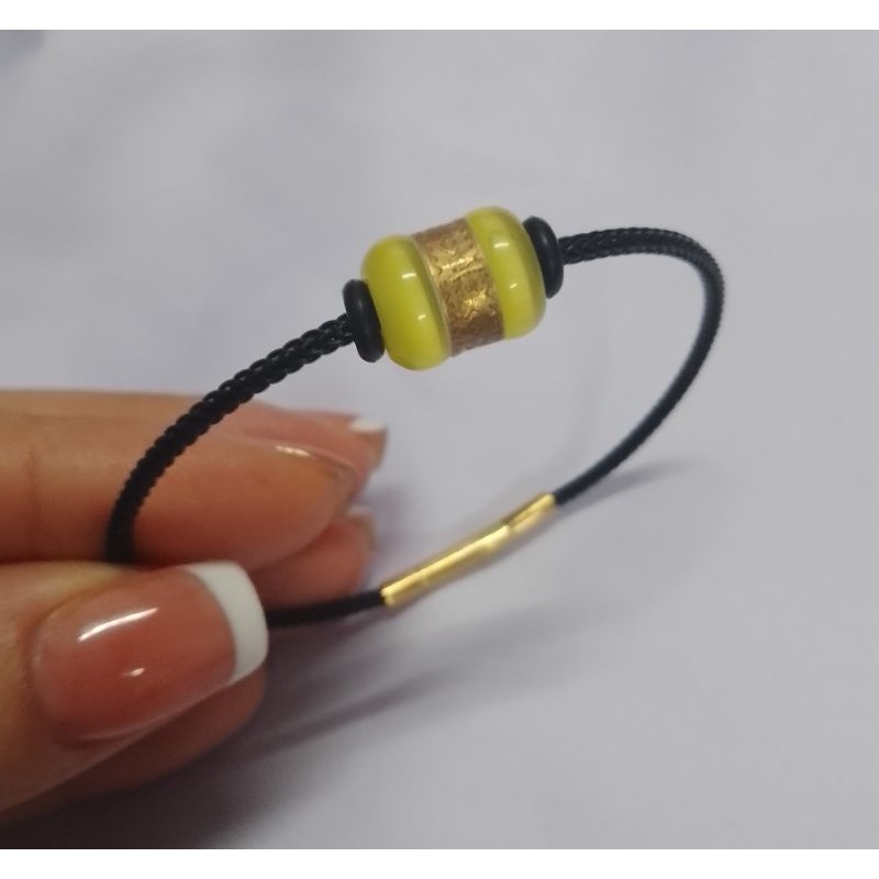 Vòng tay lu thống dát vàng định công danh đầu xuôi đuôi lọt mệnh thổ kim