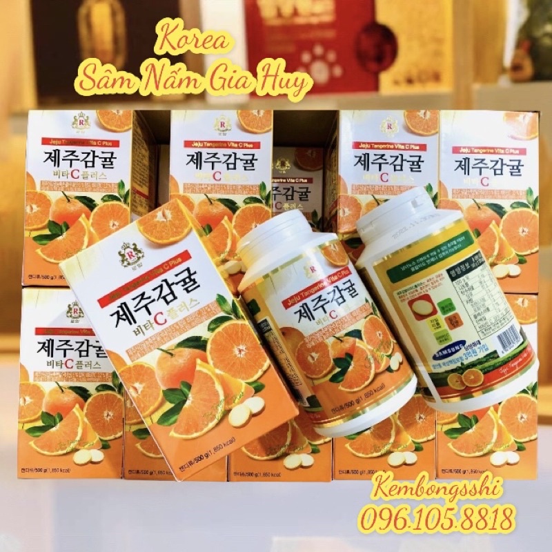 [DATE MỚI NHẤT] [HỘP TO 500gr] Viên Ngậm VITAMIN C JEJU Hàn Quốcc