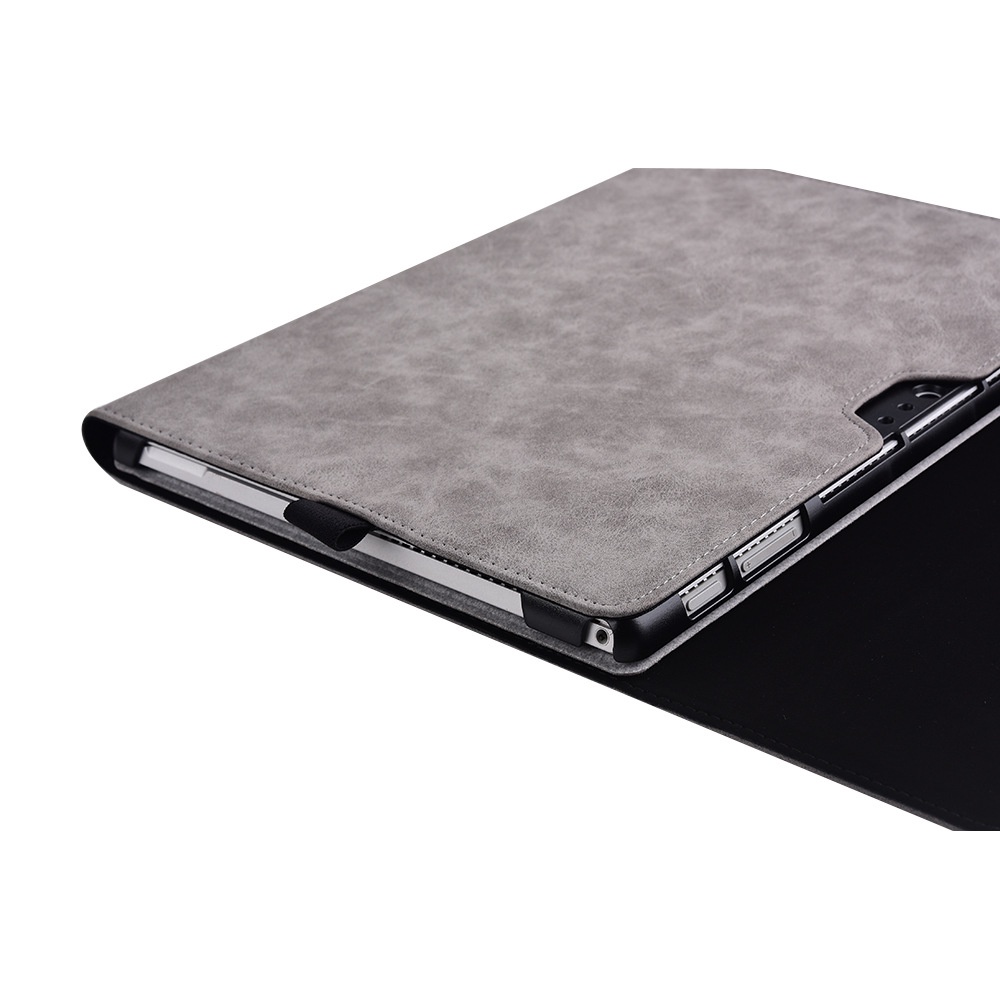 [Ảnh Thật] Bao da cao cấp Surface Pro 4567, Pro 8 chống xước, chống sốc màu XÁM